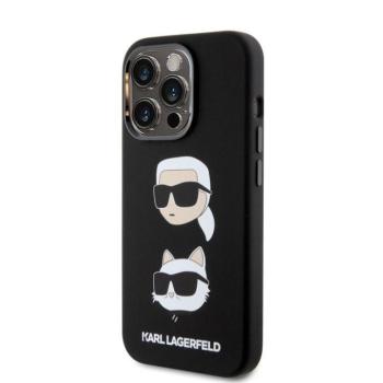Apple iPhone 15 Pro Max KARL LAGERFELD KLHCP15XSDHKCNK Liquid Hátlap - Fekete kép