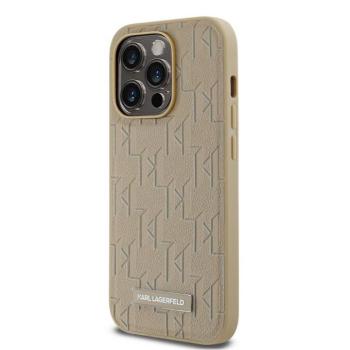 Apple iPhone 15 Pro Max KARL LAGERFELD KLHMP15XPKHPORPE Magsafe Hátlap - Bézs kép