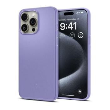 Apple iPhone 15 Pro Max, Műanyag hátlap védőtok, Spigen Thin Fit, lila kép