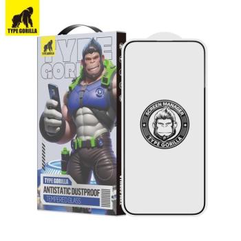 Apple iPhone 15 Pro Max TG ESD Anti-Static 2.5D Full Üvegfólia - Fekete kép