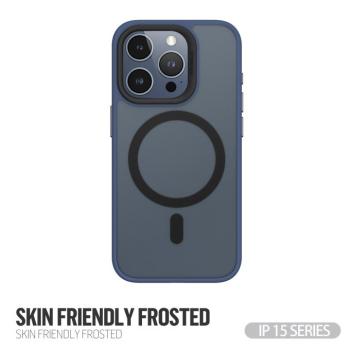 Apple iPhone 15 Pro Max TG Skin Friendly Drop Magsafe Hátlap - Kék kép
