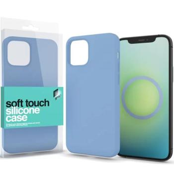 Apple iPhone 15 Pro, Szilikon tok, MagSafe rögzítésű, Xprotector Soft Touch MagSafe, világoskék kép
