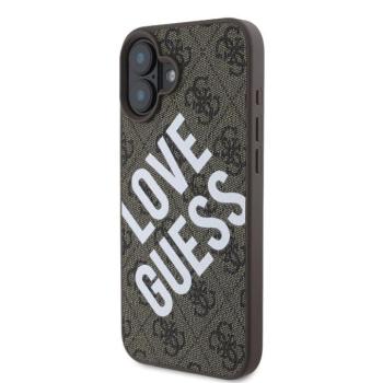 Apple iPhone 16 GUESS GUHMP16SP4PLGWW MagSafe Hátlap - Barna kép