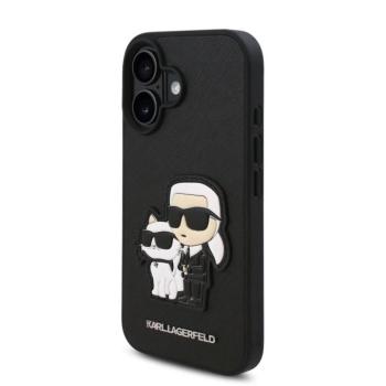 Apple iPhone 16 KARL LAGERFELD KLHCP16SSANKCPK Hátlap - Fekete kép