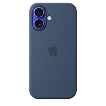 Apple iPhone 16 MagSafe gyári szilikon tok, denim kép