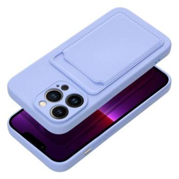 Apple iPhone 16 Plus kártyatartós szilikon tok, lila kép