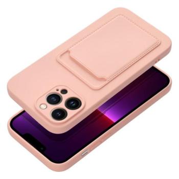 Apple iPhone 16 Plus kártyatartós szilikon tok, rózsaszín kép