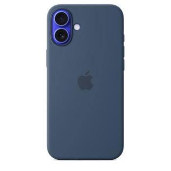 Apple iPhone 16 Plus MagSafe gyári szilikon tok, denim kép
