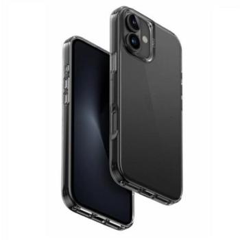 Apple iPhone 16 Plus, Szilikon tok, közepesen ütésálló, Uniq Air Fender, füst kép