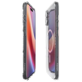 Apple iPhone 16 Plus, Szilikon tok, Magsafe töltővel kompatibilis, Spigen Liquid Crystal Mag, átlátszó kép