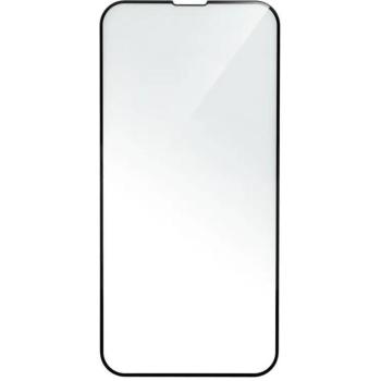 Apple iPhone 16 Pro / 17 / 17 Pro, Kijelzővédő fólia, ütésálló fólia (az íves részre is!), Tempered Glass (edzett üveg), matt, fekete kép