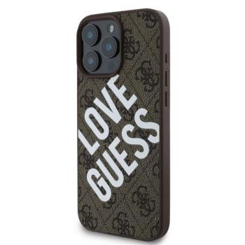 Apple iPhone 16 Pro GUESS GUHMP16LP4PLGWW MagSafe Hátlap - Barna kép