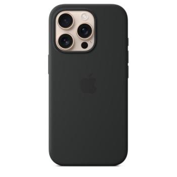 Apple iPhone 16 Pro MagSafe gyári szilikon tok, fekete kép