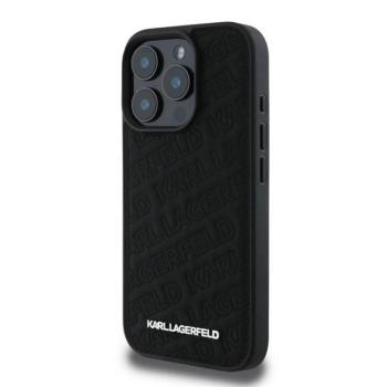 Apple iPhone 16 Pro Max KARL LAGERFELD KLHCP16XPQKPMK Hátlap - Fekete kép