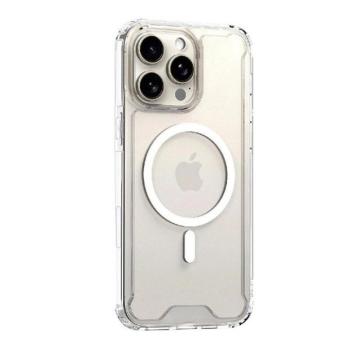 Apple iPhone 16 Pro Max, Szilikon tok, közepesen ütésálló, légpárnás sarok, Magsafe kompatibilis, átlátszó kép