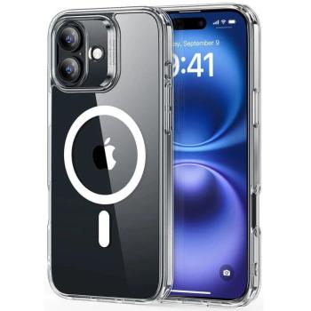 Apple iPhone 16, Szilikon tok, közepesen ütésálló, légpárnás sarok, Magsafe kompatibilis, ESR Classic Hybrid HaloLock, átlátszó kép