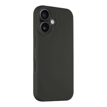 Apple iPhone 16, Szilikon tok, mikrofiber plüss belső, Magsafe kompatibilis, Tactical MagForce Velvet Smoothie, szürke kép