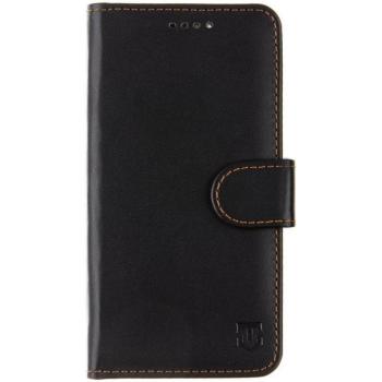 Apple iPhone 16e / 17e, Oldalra nyíló tok, stand, kártyatartóval, csatos, Tactical Field Notes, fekete kép