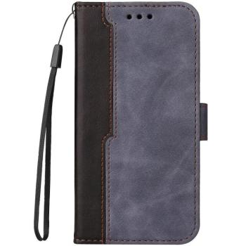 Apple iPhone 16e / 17e, Oldalra nyíló tok, stand, kártyatartóval, kézpánttal, Wooze Colour Wallet, szürke kép