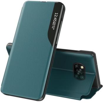 Apple iPhone 16e / 17e, Oldalra nyíló tok, stand, Wooze FashionBook, zöld kép