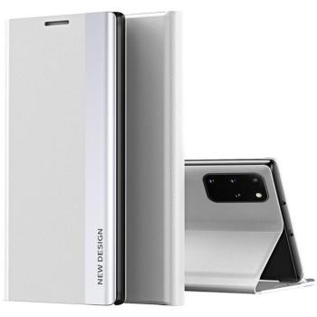 Apple iPhone 16e / 17e, Oldalra nyíló tok, stand, Wooze Silver Line, világosszürke kép