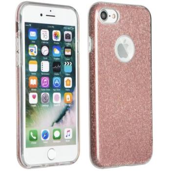 Apple iPhone 16e / 17e, Szilikon tok, csillogó, Forcell Shining, vörösarany kép