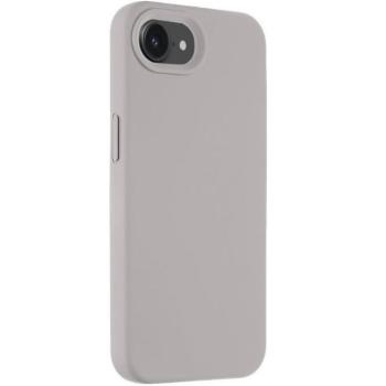 Apple iPhone 16e / 17e, Szilikon tok, mikrofiber plüss belső, Magsafe kompatibilis, Tactical MagForce Velvet Smoothie, világosszürke kép