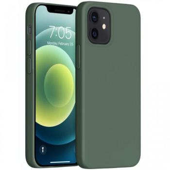 Apple iPhone 16e / 17e, Szilikon tok, Wooze Liquid Silica Gel, sötétzöld kép