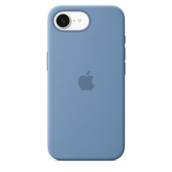 Apple iPhone 16e gyári szilikon tok, kék kép