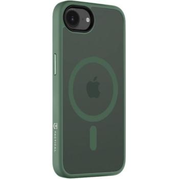 Apple iPhone 16e, Műanyag hátlap védőtok + szilikon keret, közepesen ütésálló, Magsafe kompatibilis, Tactical MagForce Hyperstealth, áttetsző/zöld kép