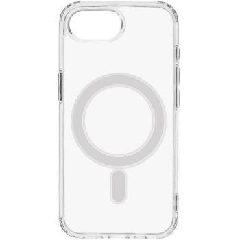 Apple iPhone 16e, Műanyag hátlap védőtok + szilikon keret, közepesen ütésálló, Magsafe töltővel kompatibilis, Tactical MagForce, átlátszó kép