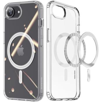 Apple iPhone 16e, Műanyag hátlap védőtok + szilikon keret, Magsafe töltővel kompatibilis, Dux Ducis Clin, átlátszó kép