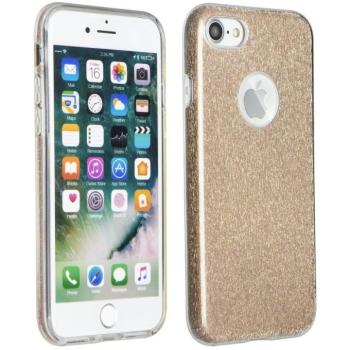 Apple iPhone 16e, Szilikon tok, csillogó, Forcell Shining, arany kép