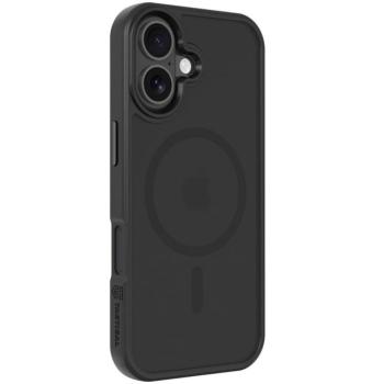 Apple iPhone 17, Műanyag hátlap védőtok + szilikon keret, közepesen ütésálló, Magsafe kompatibilis, Tactical MagForce Hyperstealth, áttetsző/szürke kép