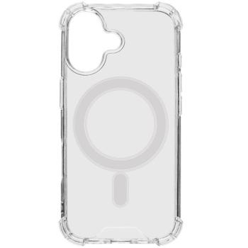 Apple iPhone 17, Műanyag hátlap védőtok + szilikon keret, közepesen ütésálló, Magsafe töltővel kompatibilis, Tactical MagForce Plyo, átlátszó kép