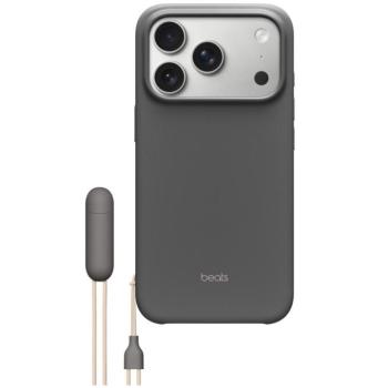 Apple iPhone 17 Pro Beats gyári Kickstand tok, MagSafe, Camera Control kompatibilis, kitámasztható, gránitszürke kép