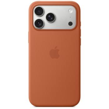Apple iPhone 17 Pro gyári szilikon tok, MagSafe, terrakotta kép