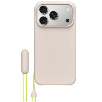 Apple iPhone 17 Pro Max Beats gyári Kickstand tok, MagSafe, Camera Control kompatibilis, kitámasztható, mészkőszürke kép