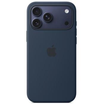 Apple iPhone 17 Pro Max gyári szilikon tok, MagSafe, sötétkék kép