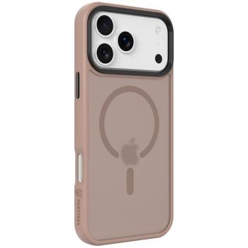 Apple iPhone 17 Pro Max, Műanyag hátlap védőtok + szilikon keret, közepesen ütésálló, Magsafe kompatibilis, Tactical MagForce Hyperstealth, áttetsző/barna kép