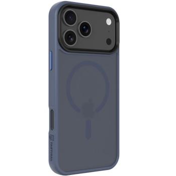 Apple iPhone 17 Pro Max, Műanyag hátlap védőtok + szilikon keret, közepesen ütésálló, Magsafe kompatibilis, Tactical MagForce Hyperstealth, áttetsző/sötétkék kép