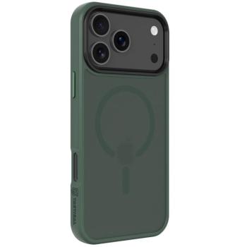 Apple iPhone 17 Pro Max, Műanyag hátlap védőtok + szilikon keret, közepesen ütésálló, Magsafe kompatibilis, Tactical MagForce Hyperstealth, áttetsző/zöld kép