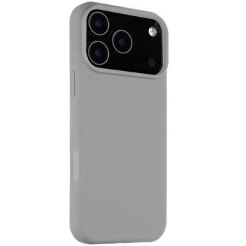 Apple iPhone 17 Pro Max, Szilikon tok, mikrofiber plüss belső, Magsafe kompatibilis, Tactical MagForce Velvet Smoothie, világosszürke kép