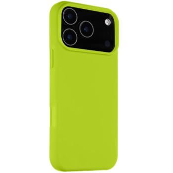 Apple iPhone 17 Pro Max, Szilikon tok, mikrofiber plüss belső, Magsafe kompatibilis, Tactical MagForce Velvet Smoothie, világoszöld kép