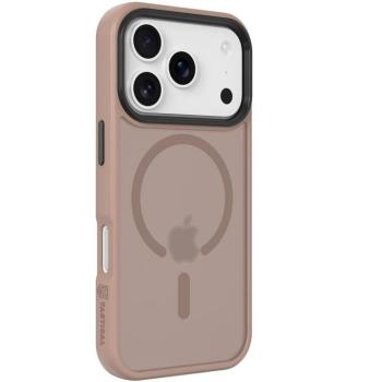 Apple iPhone 17 Pro, Műanyag hátlap védőtok + szilikon keret, közepesen ütésálló, Magsafe kompatibilis, Tactical MagForce Hyperstealth, áttetsző/barna kép