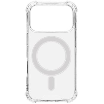 Apple iPhone 17 Pro, Műanyag hátlap védőtok + szilikon keret, közepesen ütésálló, Magsafe töltővel kompatibilis, Tactical MagForce Plyo, átlátszó kép