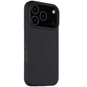 Apple iPhone 17 Pro, Szilikon tok, mikrofiber plüss belső, Magsafe kompatibilis, Tactical MagForce Velvet Smoothie, fekete kép