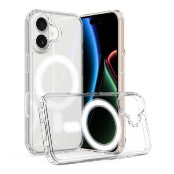Apple iPhone 17, Szilikon tok, közepesen ütésálló, légpárnás sarok, Magsafe kompatibilis, átlátszó kép