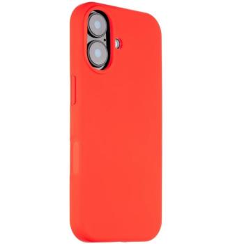 Apple iPhone 17, Szilikon tok, mikrofiber plüss belső, Magsafe kompatibilis, Tactical MagForce Velvet Smoothie, piros kép