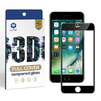 Apple iPhone 6/6S Plus Lito 3D HD Full Cover Üvegfólia - Fekete kép